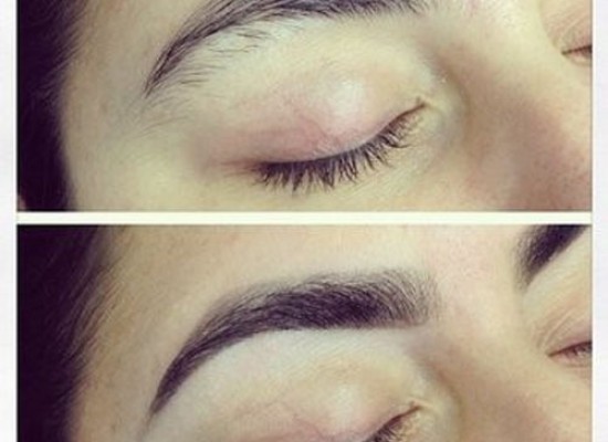 Farbanje obrva + oblikovanje + depilacija nausnica !