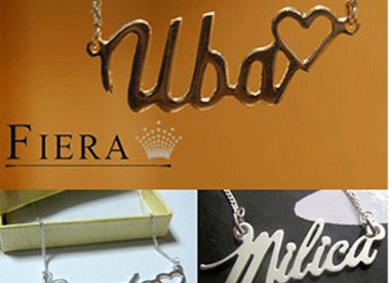 SREBRNA OGRLICA sa priveskom u obliku imena, horoskopskog znaka, cvetic, srce... SREBRNA OGRLICA sa priveskom u obliku imena, horoskopskog znaka, cvetic, srce...